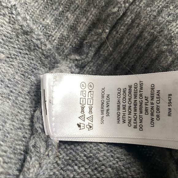 30-50% OFF BUNDLES! RACHEL ZOE KIMONO WRAP SWEATER SHIRT TOP MERINO SIZE LARGE - Picture 13 of 13